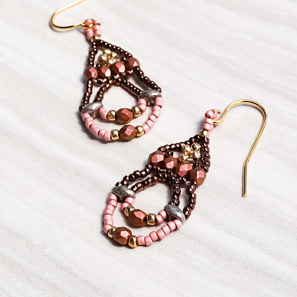 Mini bead kit - Garden Gate Earrings