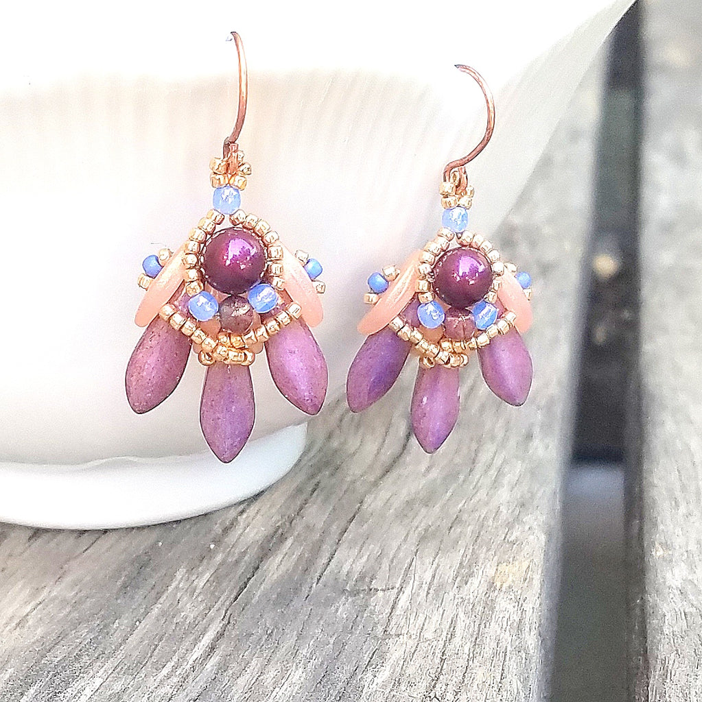 mini bead kit - tripoli earrings