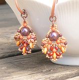 mini bead kit - Spanish Veil Earrings