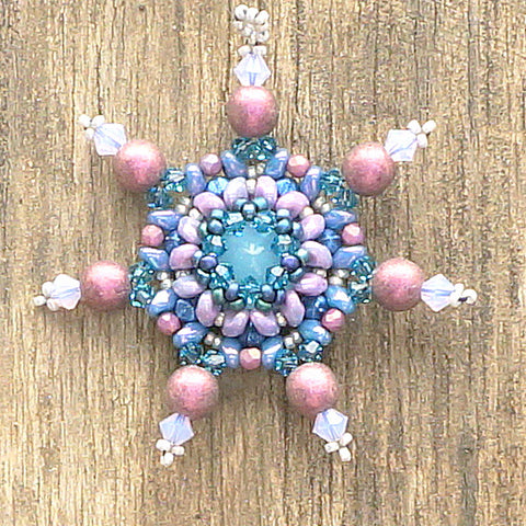 mini bead kit - sparkling snowflake ornament